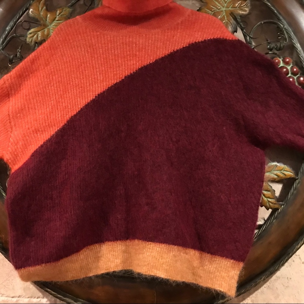 Zara Mohair & Wool Blend Turtle Neck Sweater Sz M